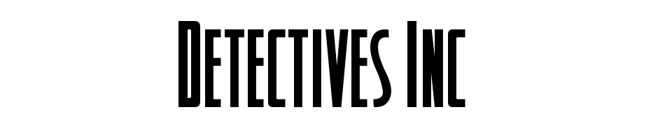 Detectives Inc Font Download Free